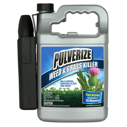 Pulverize Weed Killer bottle 128 oz for fast yard weed control