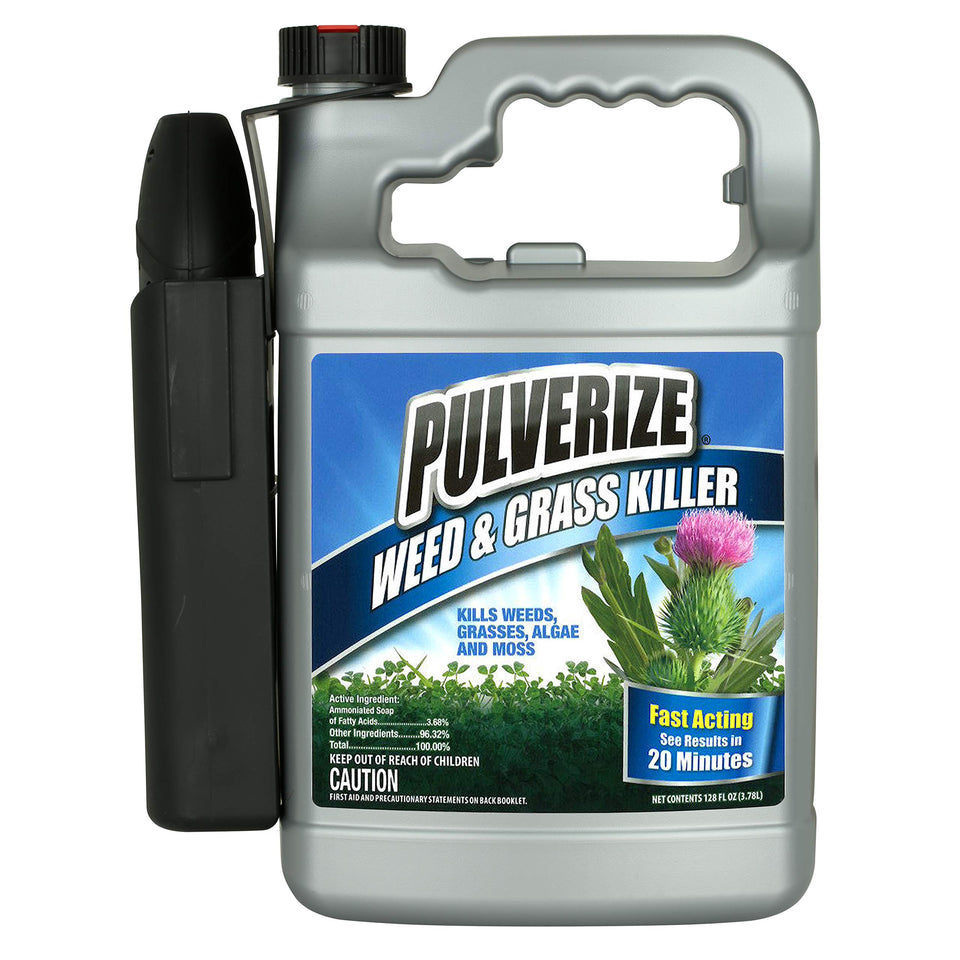 Pulverize Weed Killer bottle 128 oz for fast yard weed control