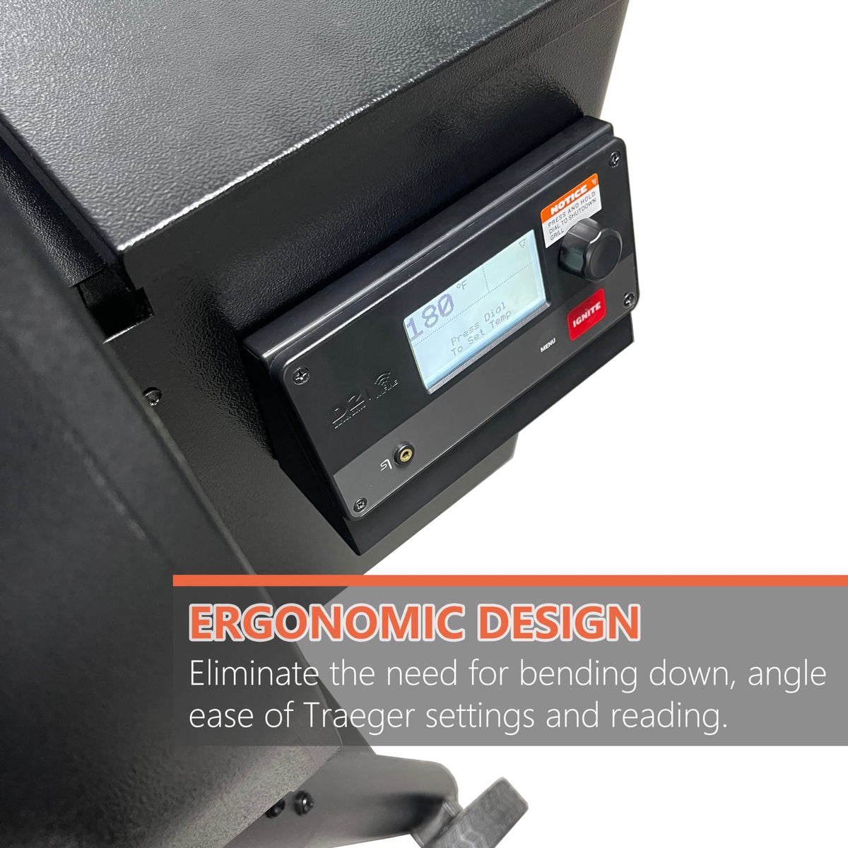 Pumdut Ironwood 650-885 angle mount offers comfortable viewing while grilling