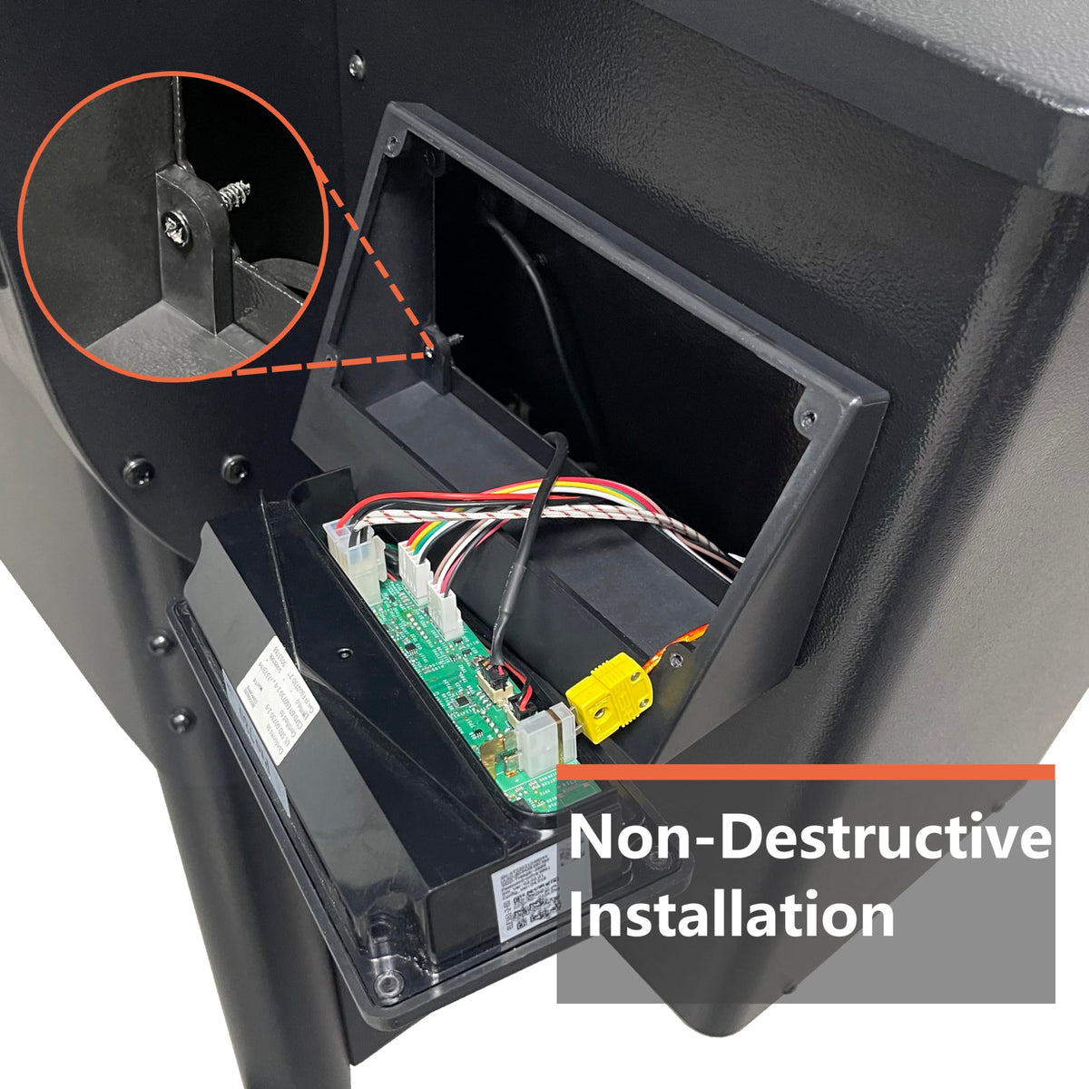 Pumdut Silverton 620-810 angle mount enhances access to grill settings