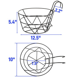 Pumtus 10-inch top-diameter planter holder fitting standard pots.