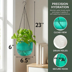 Pumtus 3-pack hanging planters in gray ideal for modern indoor or outdoor decor