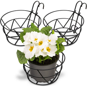 Pumtus railing planter holder three-pack for easy balcony greenery.