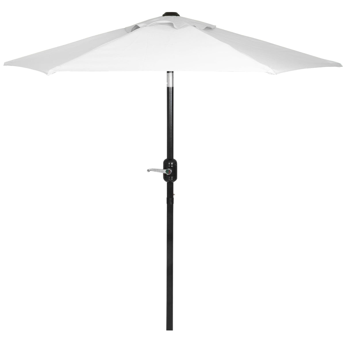 Punchau 6ft outdoor umbrella with white crank tilt for easy sun shading