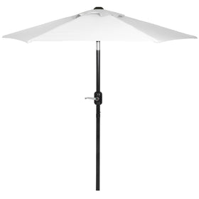 Punchau 6ft outdoor umbrella with white crank tilt for easy sun shading