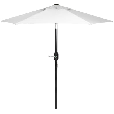 Punchau 6ft outdoor umbrella with white crank tilt for easy sun shading