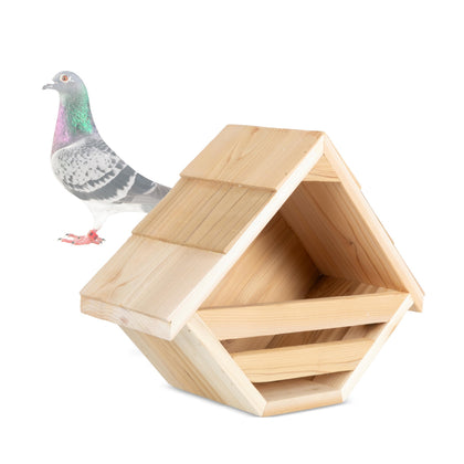 Punchau Cedar Mourning Dove Nesting Box exterior in natural cedar for outdoor use