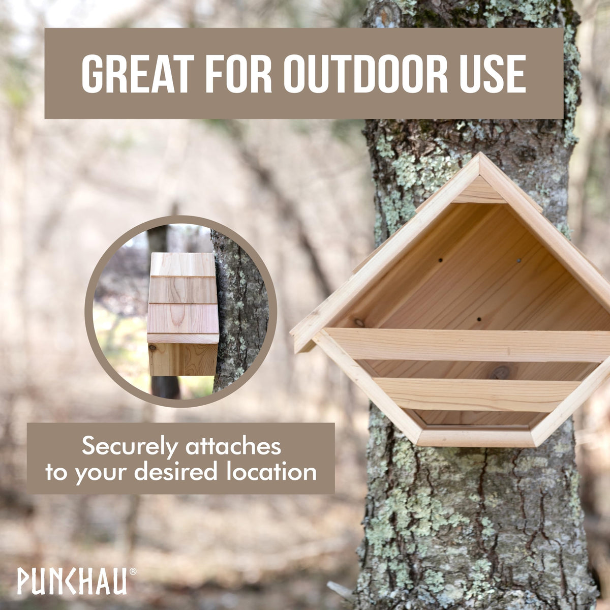 Punchau Cedar Mourning Dove Nesting Box showcases craftsmanship