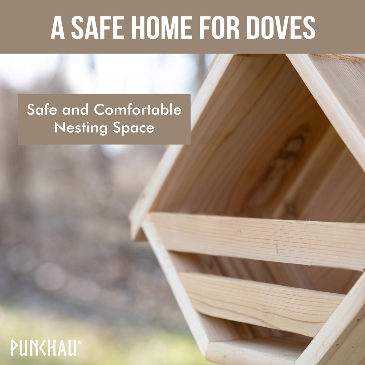 Punchau Dove Nesting Box makes a thoughtful gift for nature lovers
