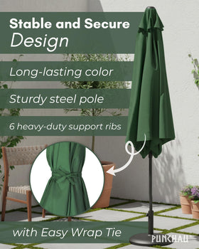 Punchau durable patio umbrella suitable for outdoors and daily use