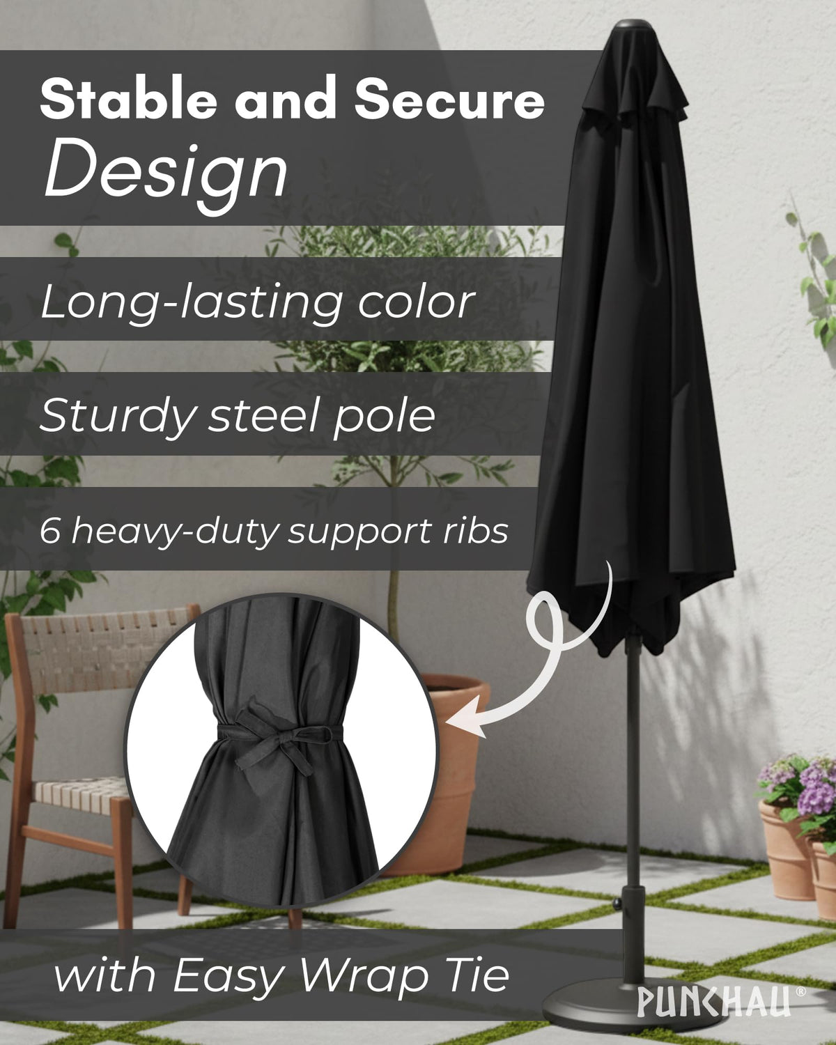 Punchau UV-treated canopy blocks rays for outdoor comfort