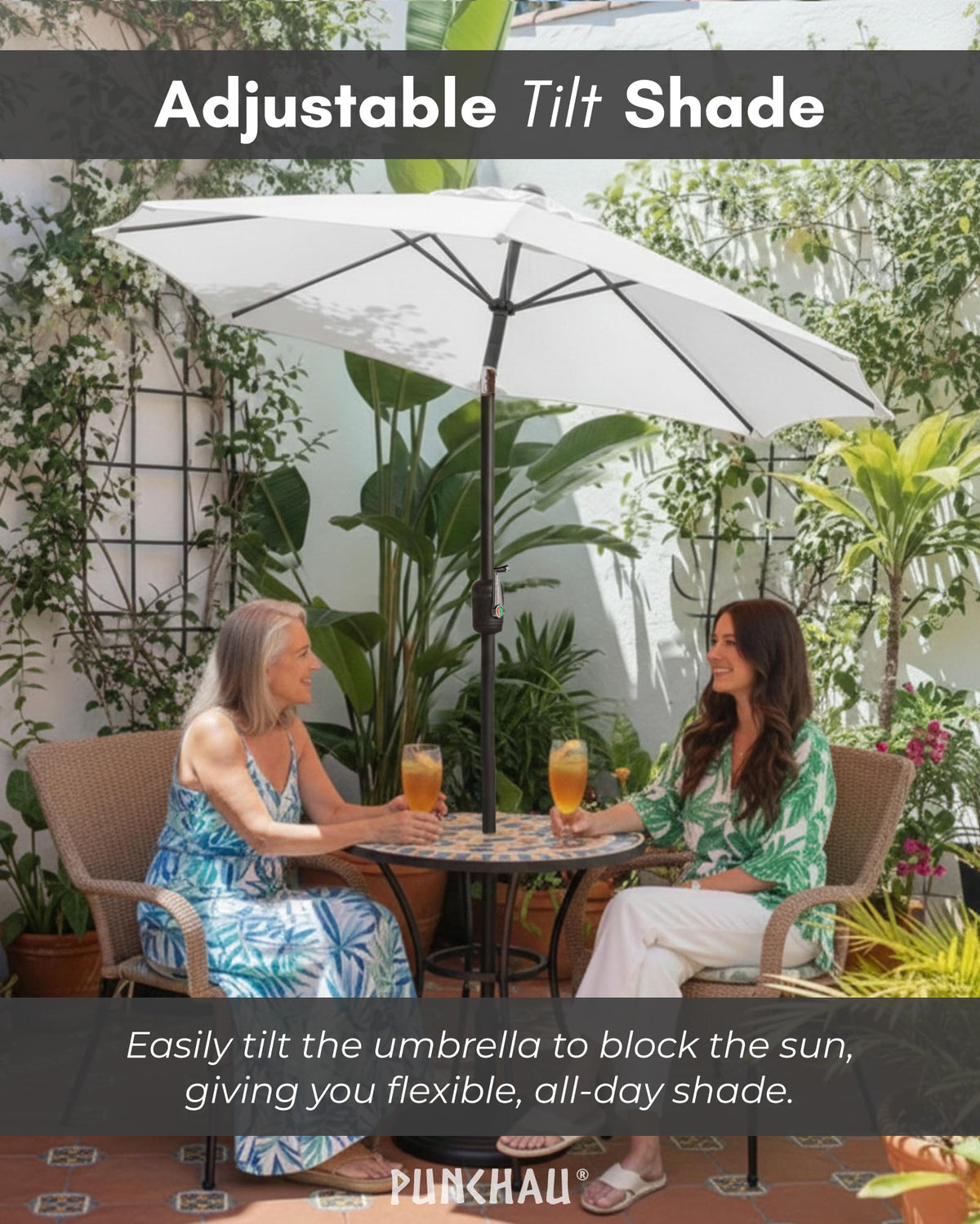 Punchau rust-proof pole ensures durability outdoors