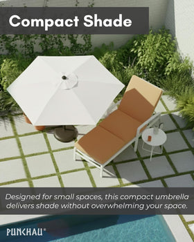 Punchau six-rib frame provides sturdy shade structure