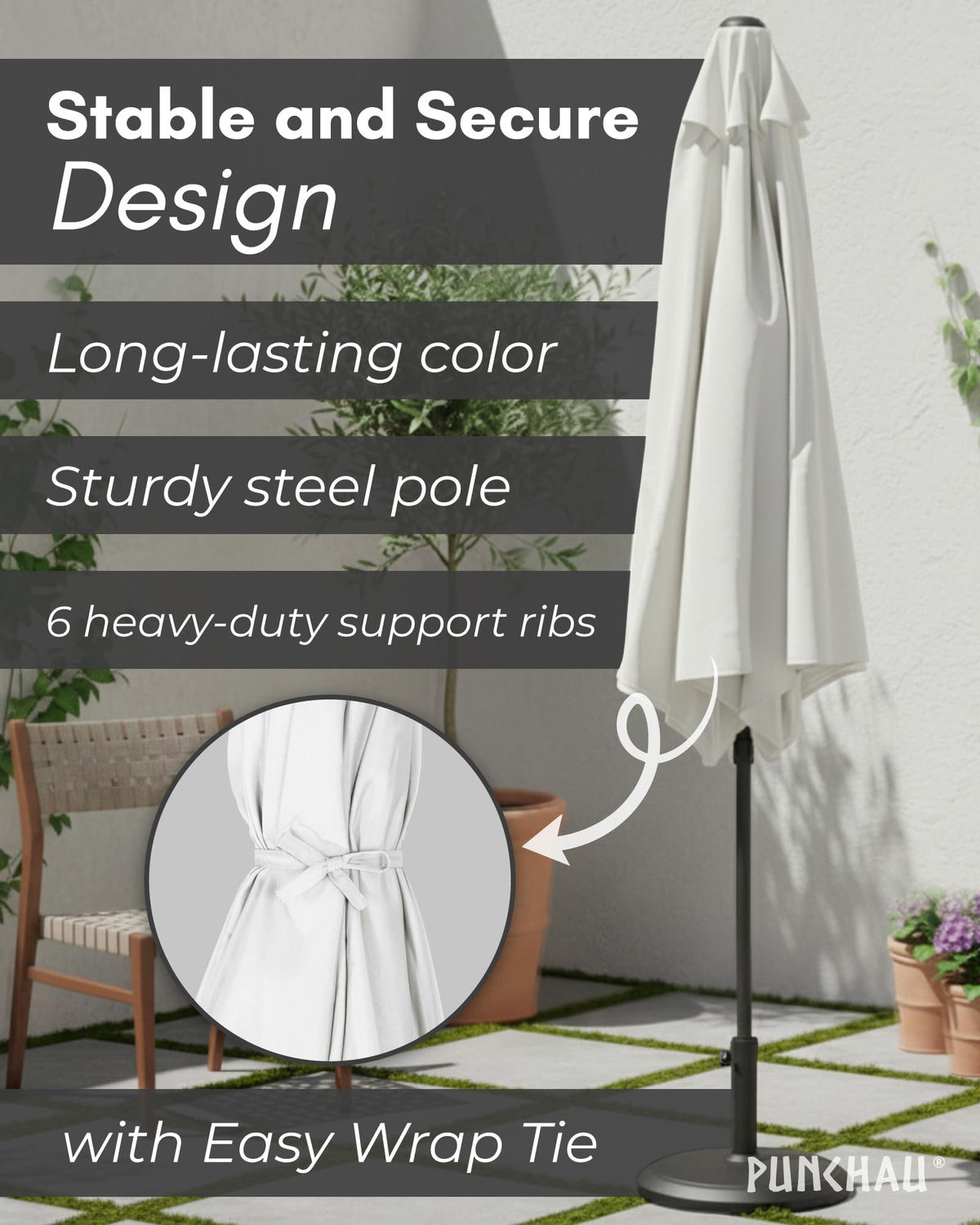 Punchau UV-treated canopy helps block harsh sun