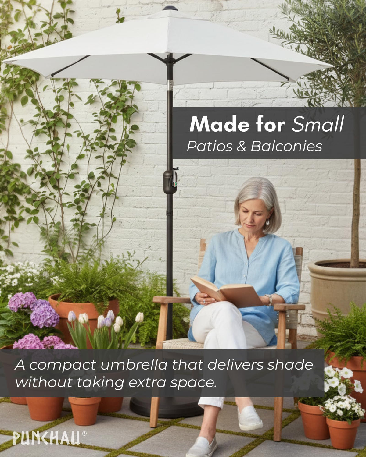 Punchau weather-ready umbrella suitable for patios and decks