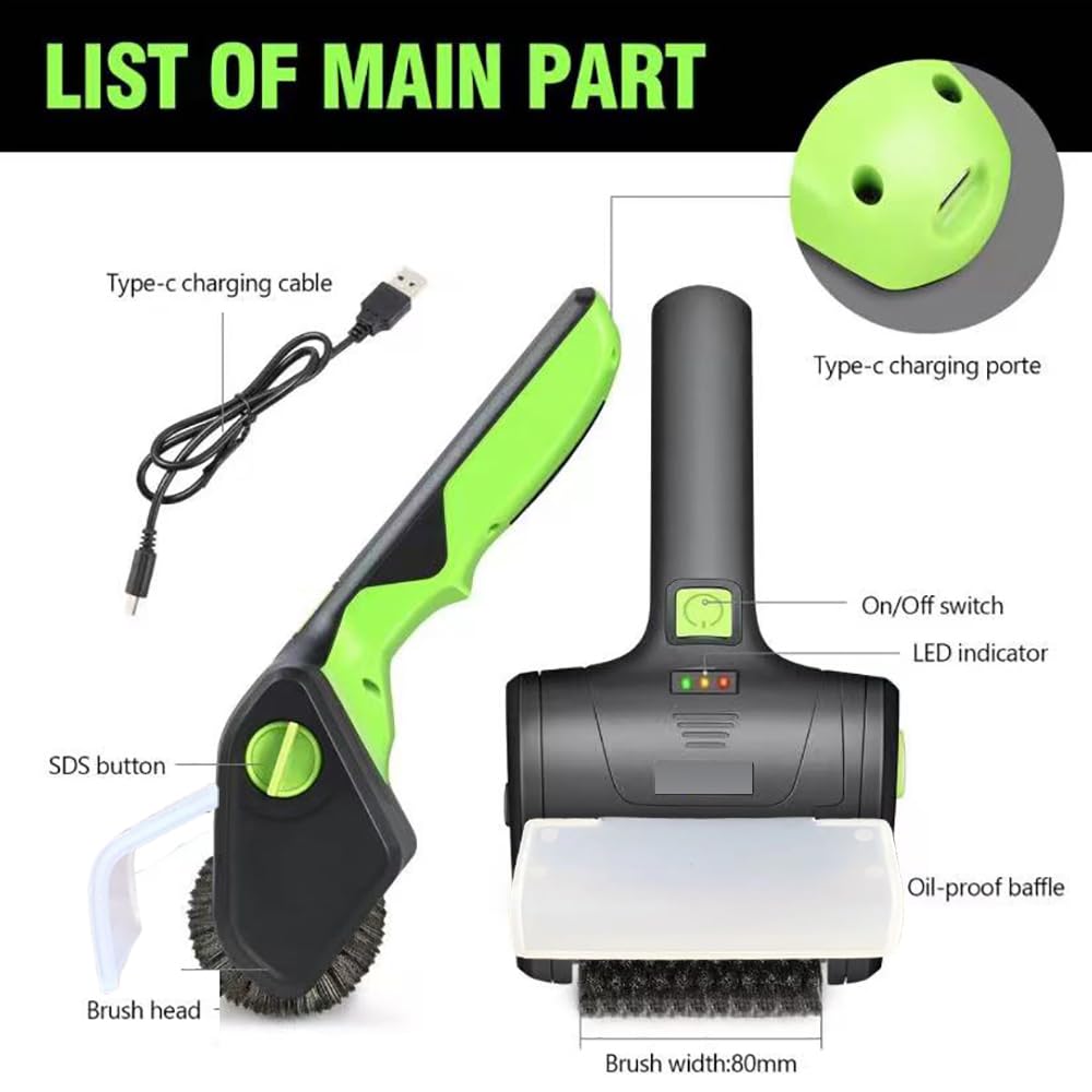 PURAMI 8V Li-ion battery powering long cleaning sessions