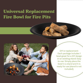 Pure Garden DIY fire pit ring replacement for custom backyard pits.