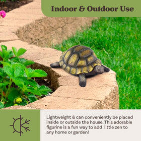 Pure Garden Turtle Statue suitable for indoor or outdoor display.