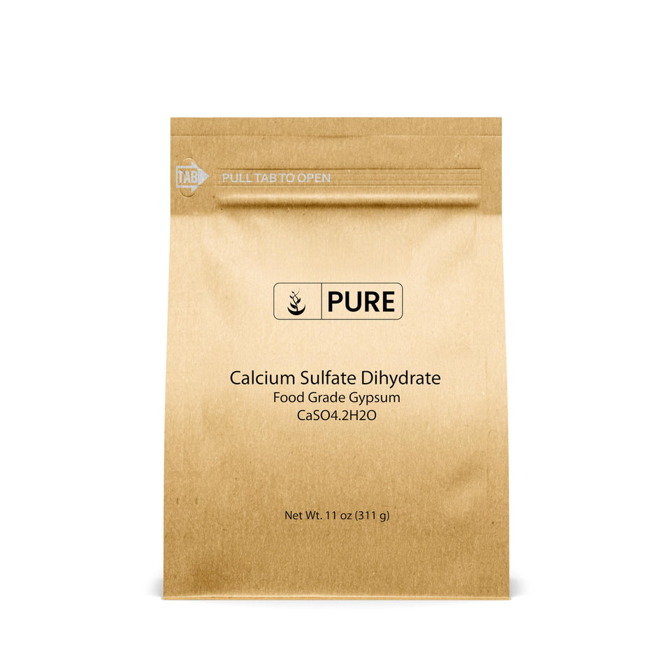 Pure Original Ingredients Calcium Sulfate for baking, improves dough texture.