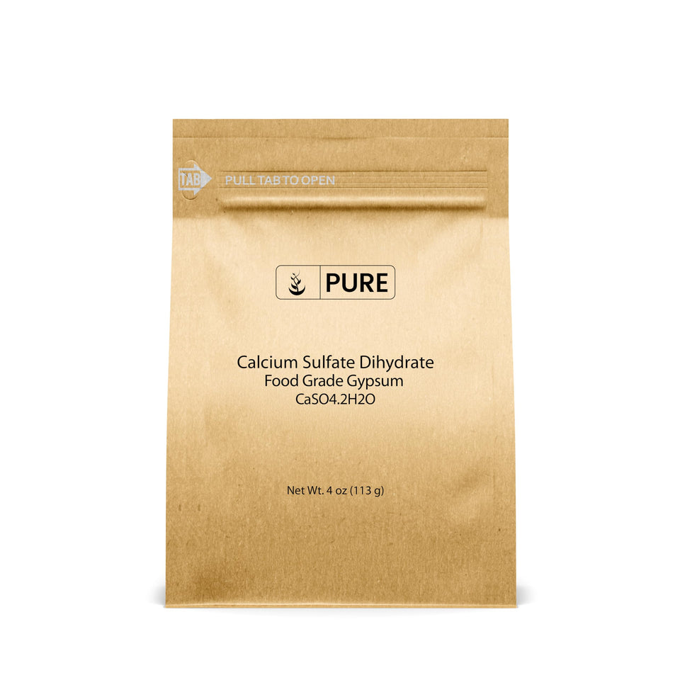 Pure Original Ingredients Calcium Sulfate for baking promotes even texture and reliable results.