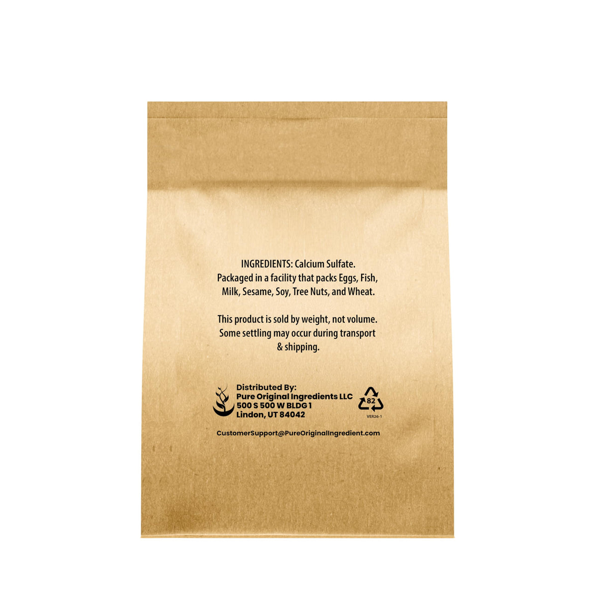 Pure Original Ingredients Calcium Sulfate for wine making supports clarification and brine balance.