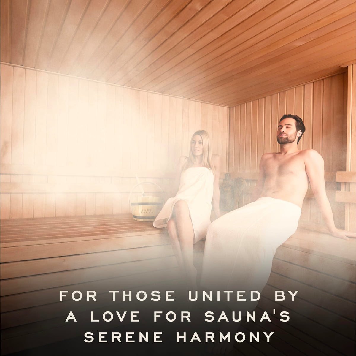Premium cedar grain and warm aroma enhance your sauna ambiance