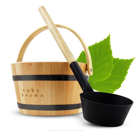 Pure Scentum Ahti cedar sauna bucket with ergonomic handle for easy carrying