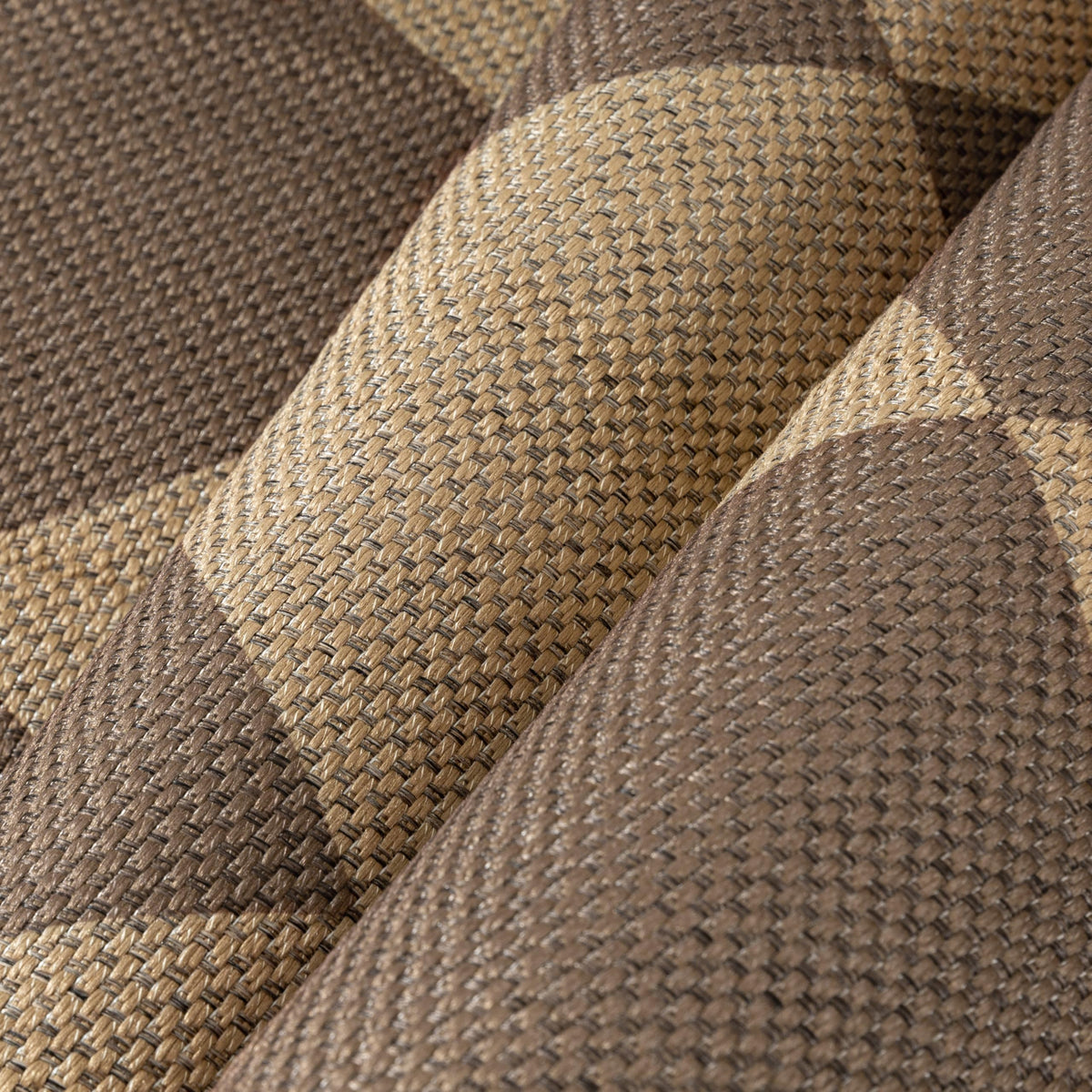 PureCozy 4x6 checkered easy jute area rug close-up texture detail