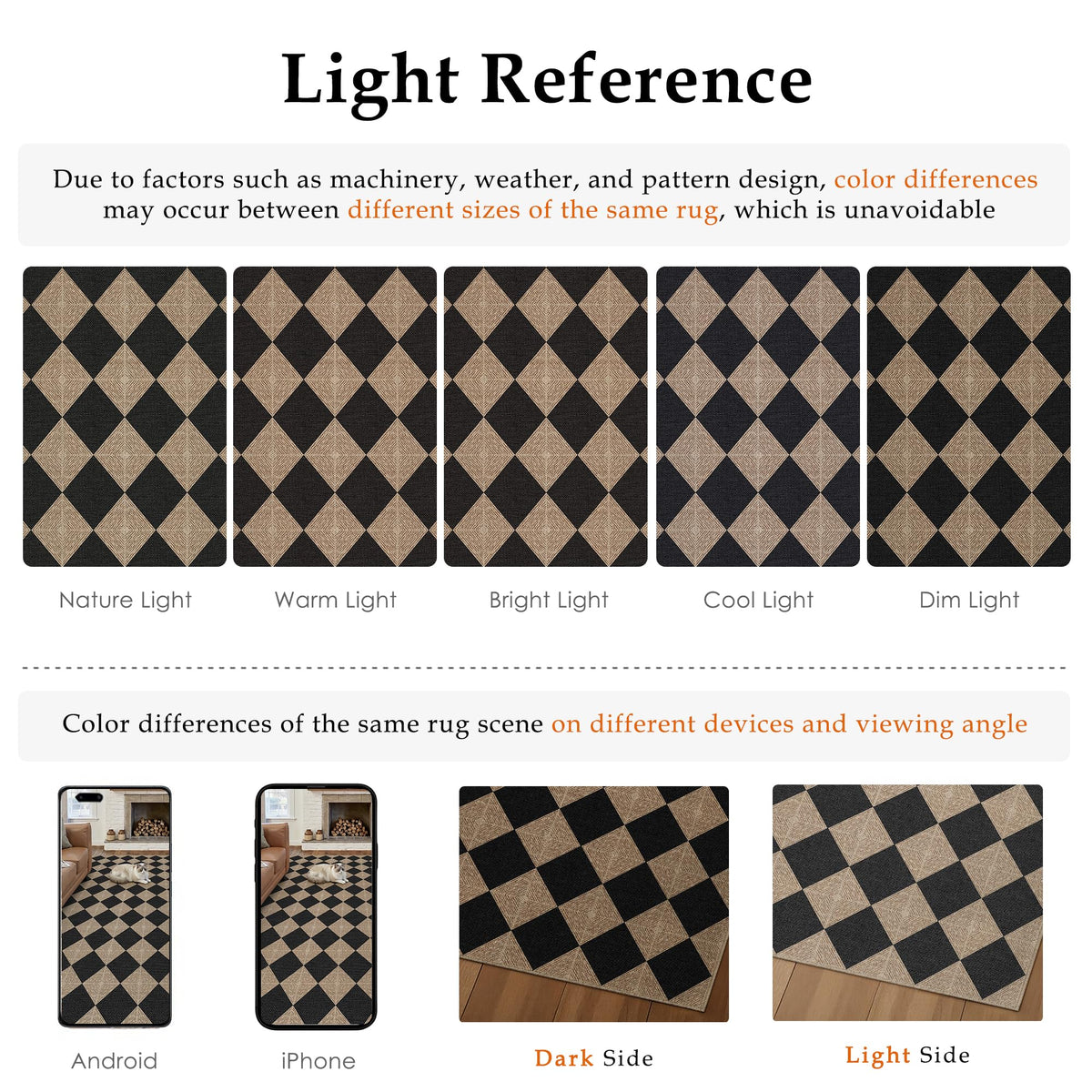 PureCozy rug may arrive folded; unroll and weight down to reduce creases.