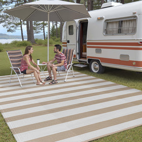 PureCozy rug is pet and kid friendly for outdoor areas