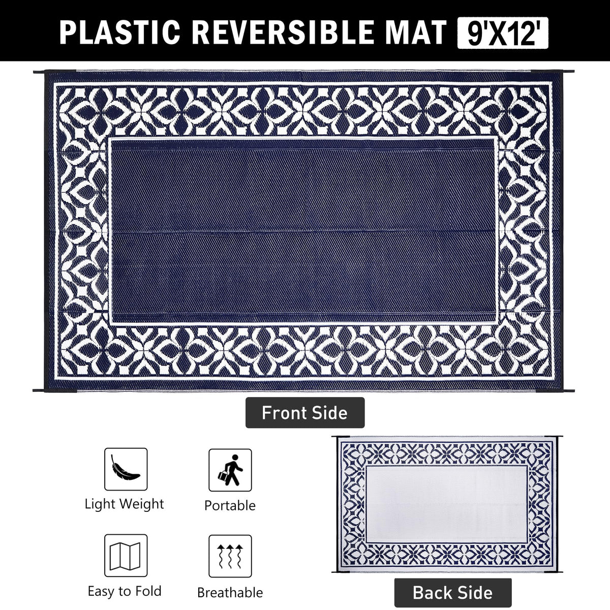 PureCozy UV-coated rug resists fading under sun exposure