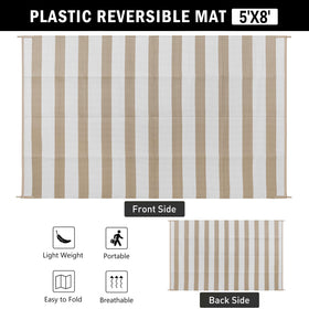 PureCozy outdoor rug fade-resistant with UV coating for outdoor use