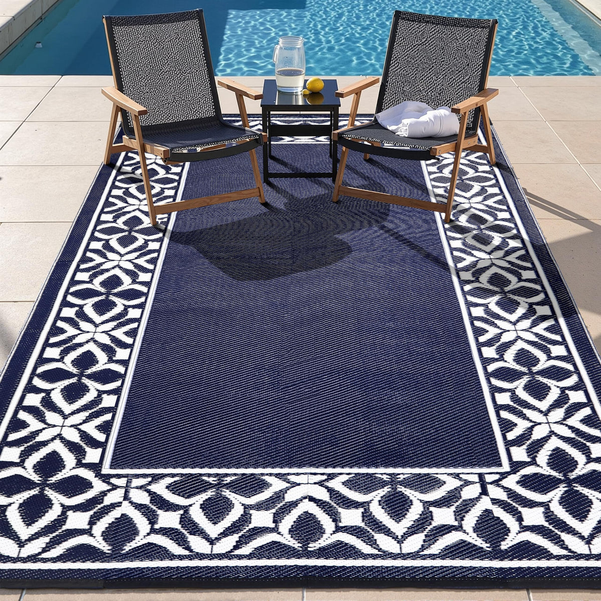 PureCozy breathable rug with water drainage for fast air-drying