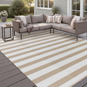 PureCozy roll-up outdoor rug for effortless transport and storage