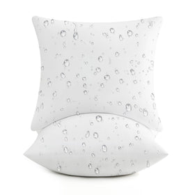puredown outdoor pillow insert 22x22 keeps cushions dry with waterproof fabric