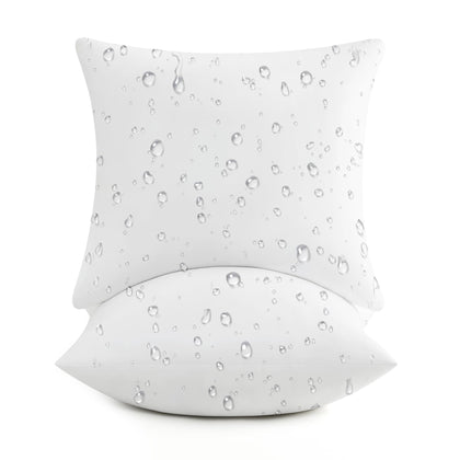 puredown outdoor pillow insert with waterproof fabric for year-round patio comfort