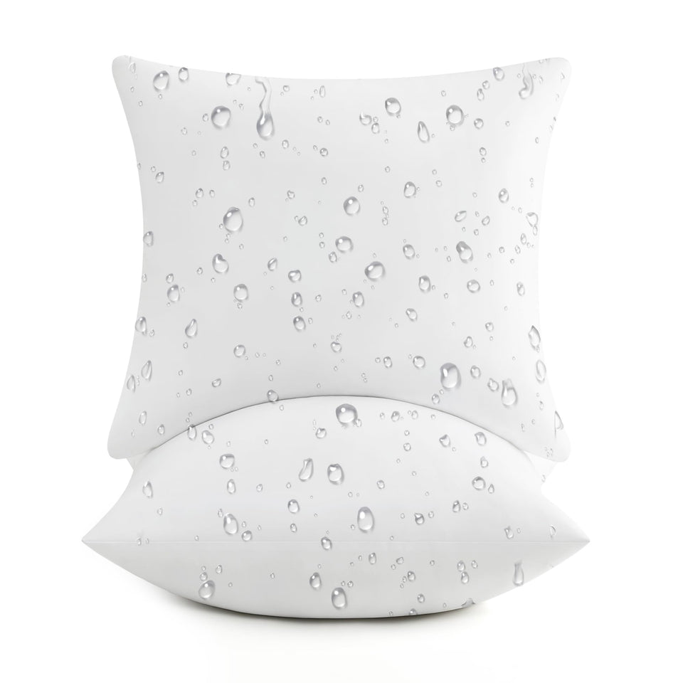 puredown outdoor pillow insert with waterproof fabric for year-round patio comfort