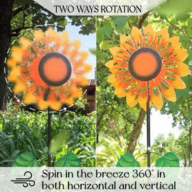Pure Echo wind spinner blades span 24 inches for dramatic movement.