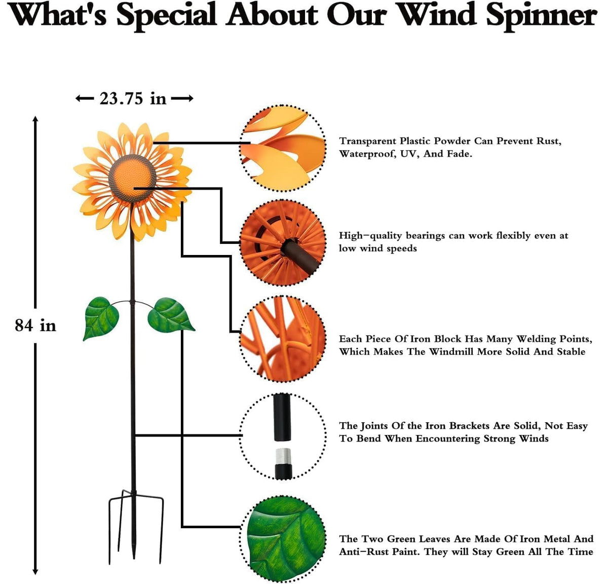 Pure Echo wind spinner ships with easy-to-follow installation guidance.