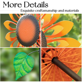 Pure Echo wind spinner weatherproof coating preserves color during sun and rain.