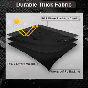 PureFit outdoor chair cover air vent promotes airflow and dryness
