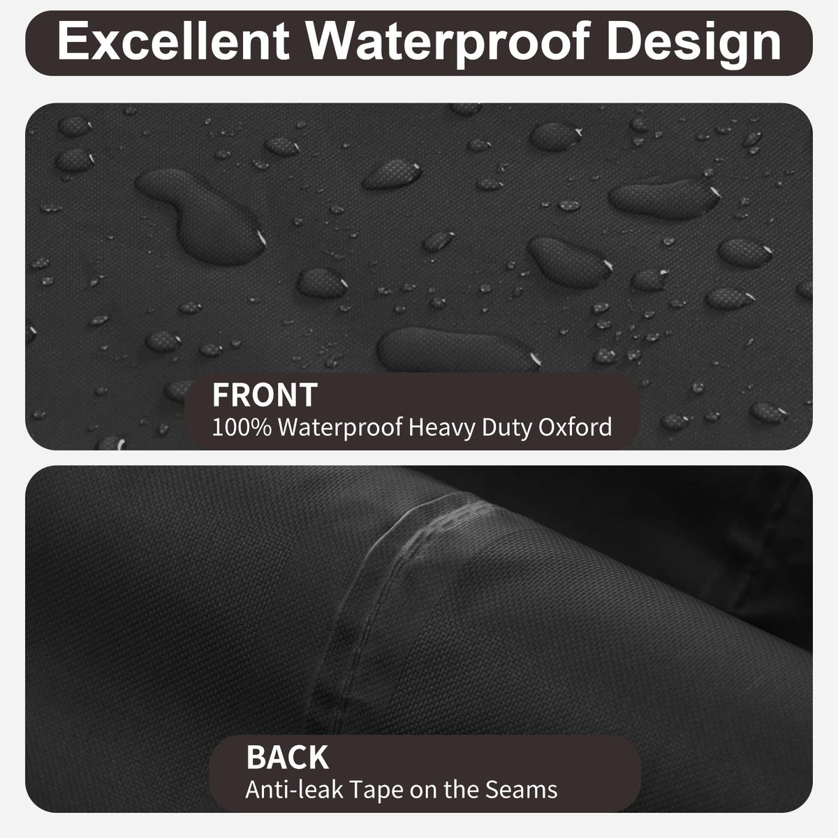 PureFit chair cover padded handles enable quick placement and removal