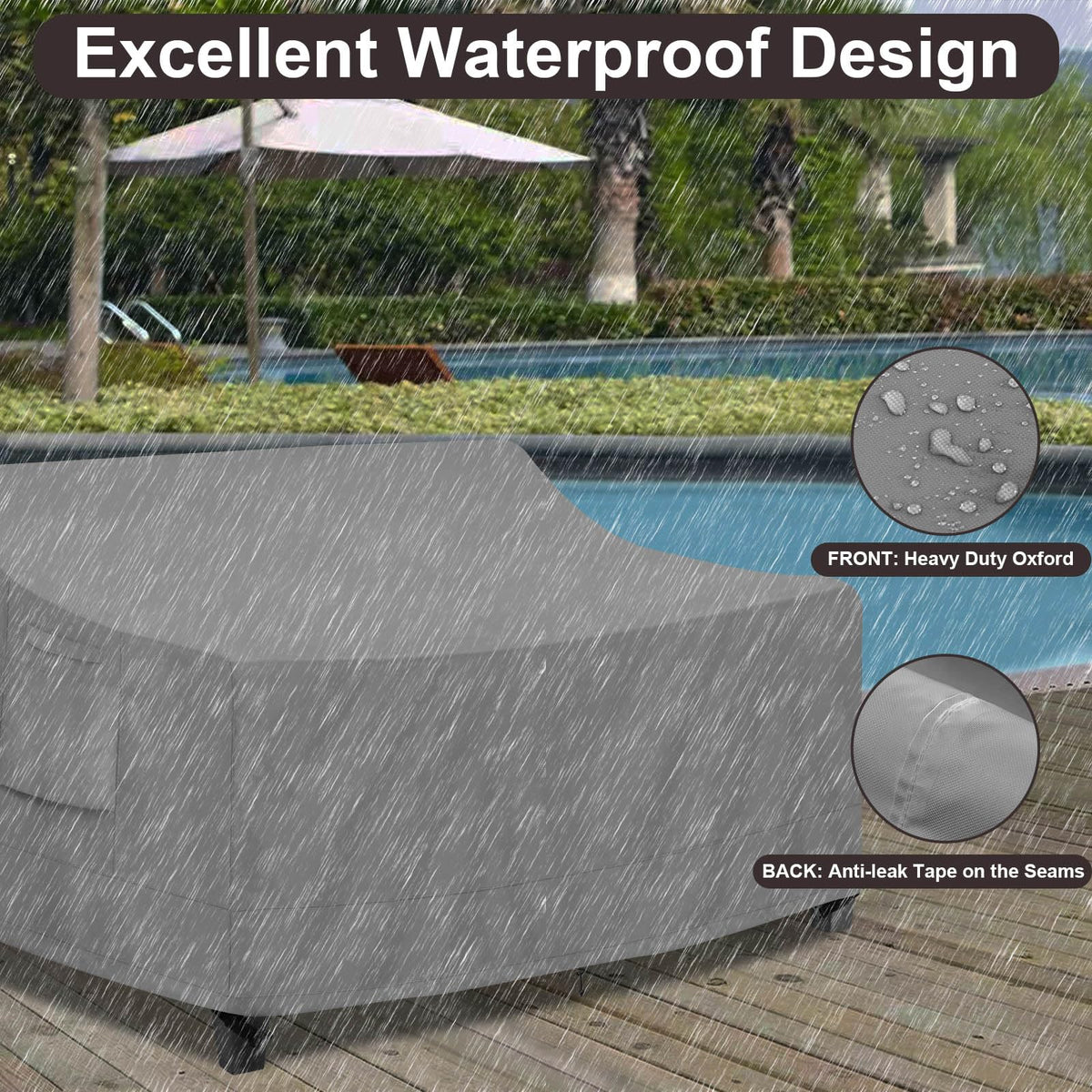 PureFit cover with air vent design promoting airflow to reduce moisture