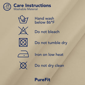 Easy care PureFit curtains machine washable for quick maintenance