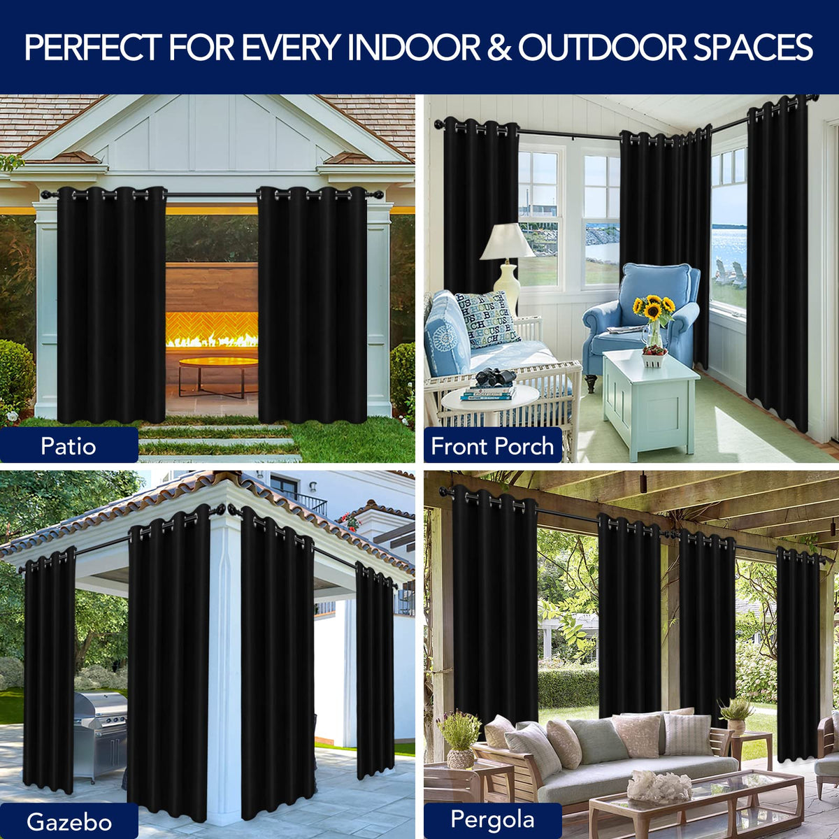 PureFit patio gazebo scene delivering privacy and light filtration.