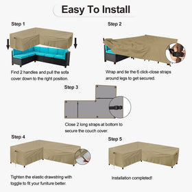 PureFit padded-handles enable quick placement and removal of the cover.