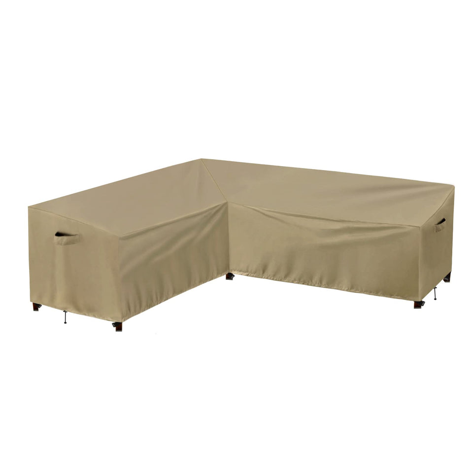 PureFit outdoor sectional sofa cover left-facing 83x104 shields sofa from rain and wind.