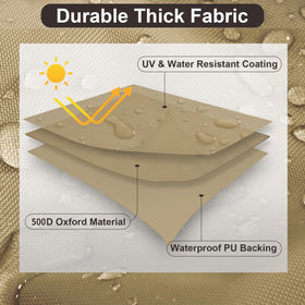 PureFit UV-resistant finish helps preserve color on outdoor sectional sofa.