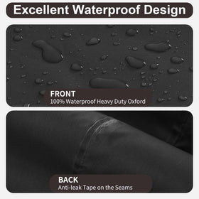 PureFit Outdoor Sectional Sofa Cover UV-resistant finish preserves color and appearance.
