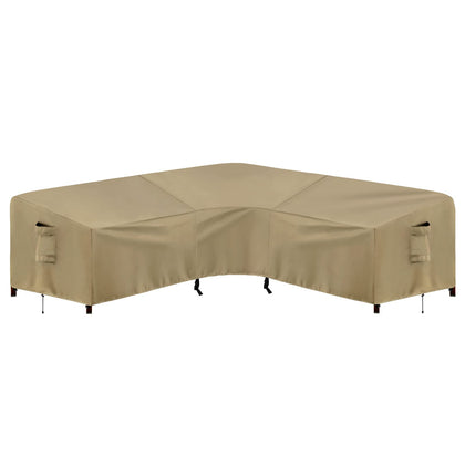 PureFit waterproof oxford fabric closeup showing rain protection for outdoor sofa cover